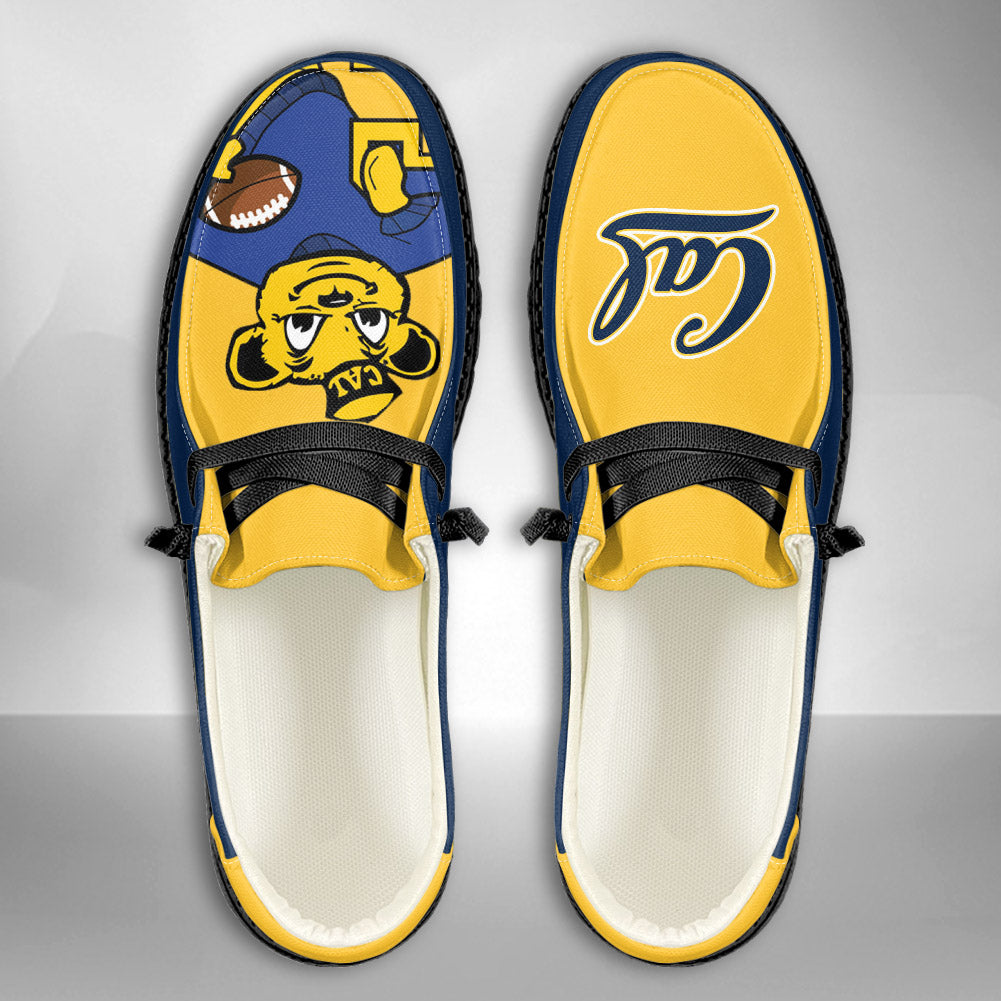 NCAA California Golden Bears - Custom Name Hey Dude Shoes 02