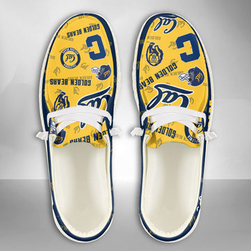 NCAA California Golden Bears Custom Name Hey Dude Shoes 01 M7