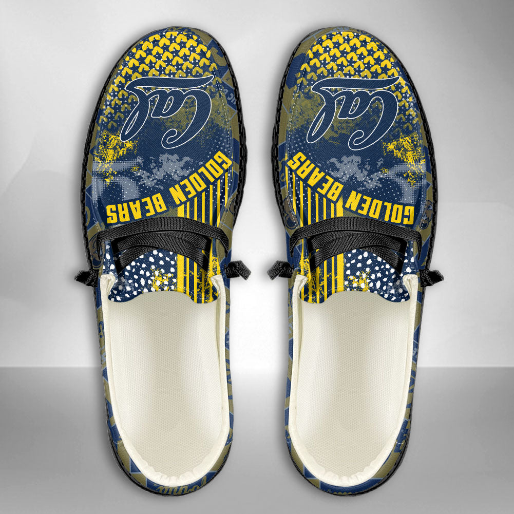 NCAA California Golden Bears Custom Name Hey Dude Shoes 03 M7