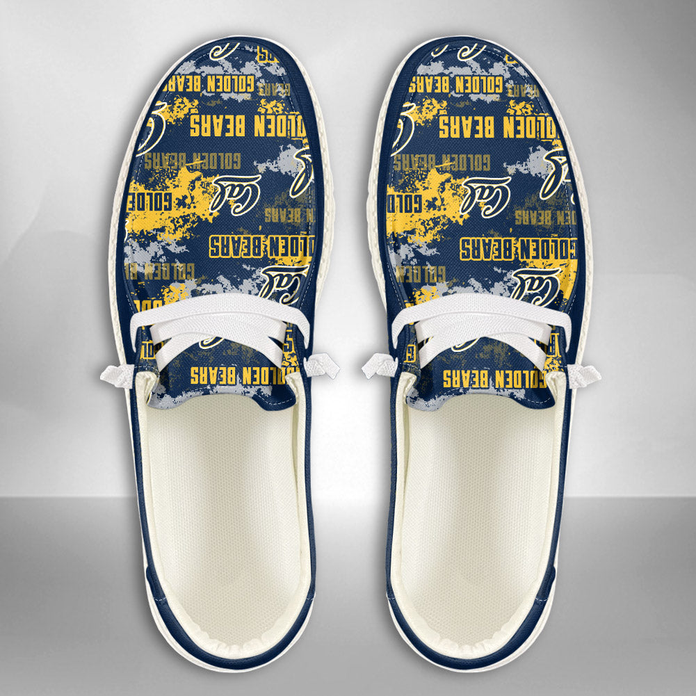 NCAA California Golden Bears Custom Name Hey Dude Shoes 05 M7