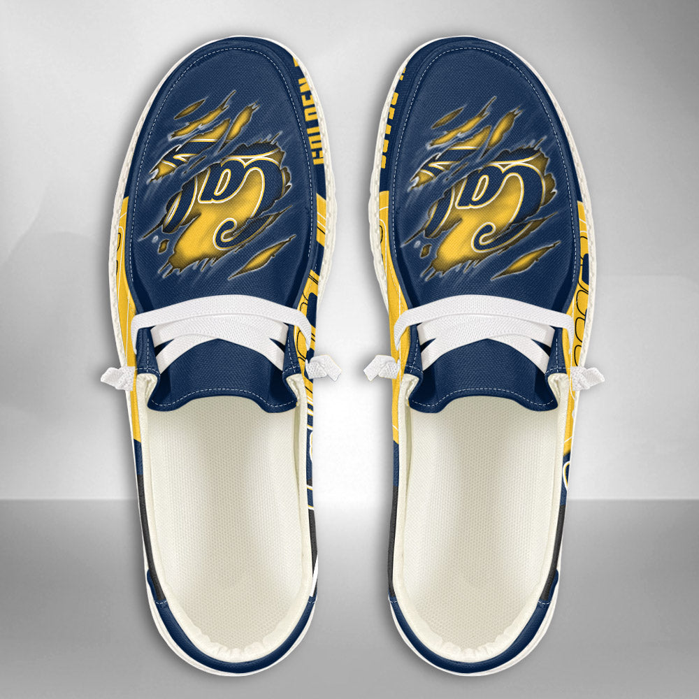 NCAA California Golden Bears Custom Name Hey Dude Shoes 07 M7