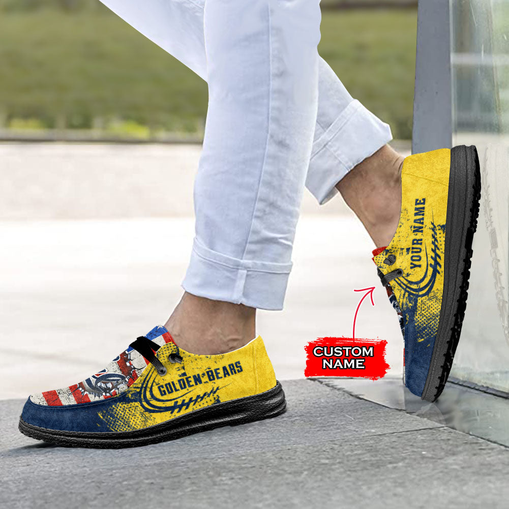 NCAA California Golden Bears Custom Name Hey Dude Shoes 07 M79