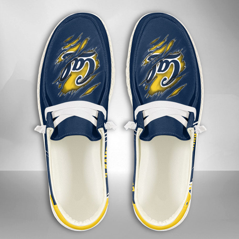 NCAA California Golden Bears Custom Name Hey Dude Shoes 10 M79