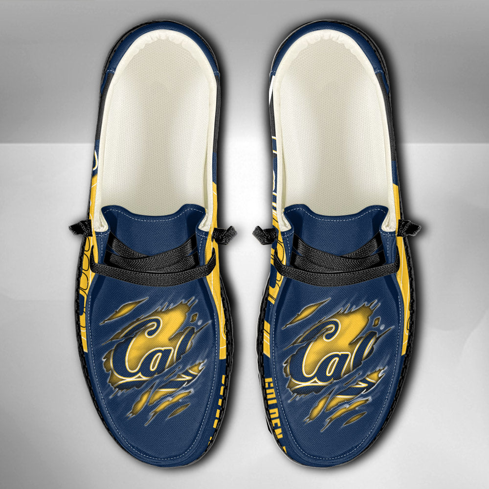 NCAA California Golden Bears Custom Name Hey Dude Shoes 11 M79