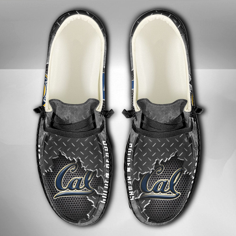 NCAA California Golden Bears Custom Name Hey Dude Shoes 15 M79