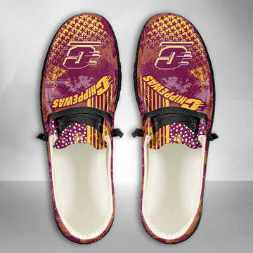 NCAA Central Michigan Chippewas Custom Name Hey Dude Shoes 03 M7