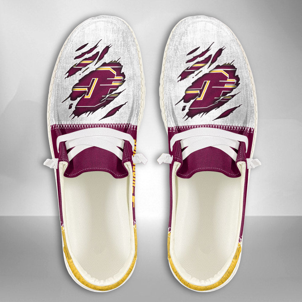 NCAA Central Michigan Chippewas Custom Name Hey Dude Shoes 09 M79