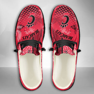 NCAA Cincinnati Bearcats Custom Name Hey Dude Shoes 03 M7