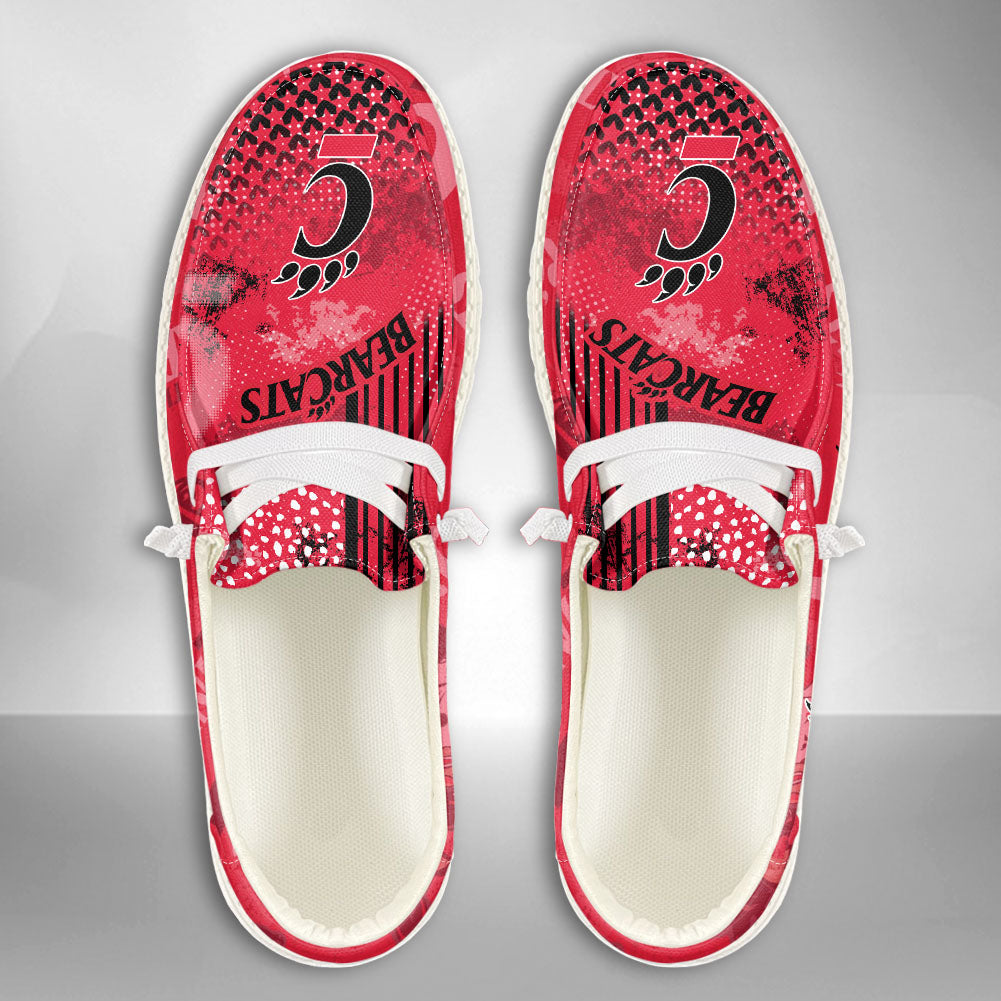 NCAA Cincinnati Bearcats Custom Name Hey Dude Shoes 03 M7