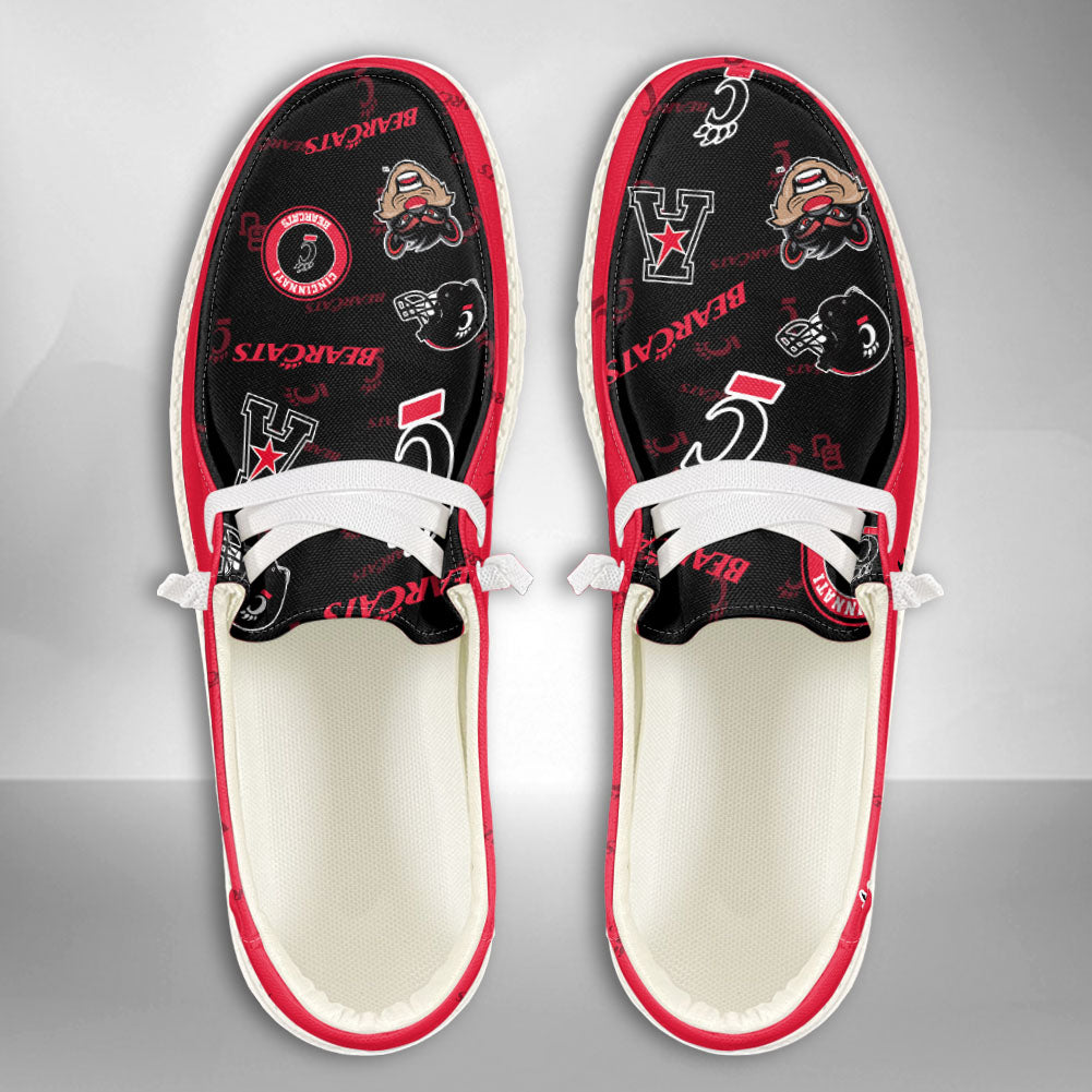 NCAA Cincinnati Bearcats Custom Name Hey Dude Shoes 04 M79