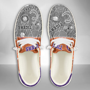 NCAA Clemson Tigers Custom Name Hey Dude Shoes 08 M79