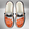 NCAA Clemson Tigers Custom Name Hey Dude Shoes 13 M79