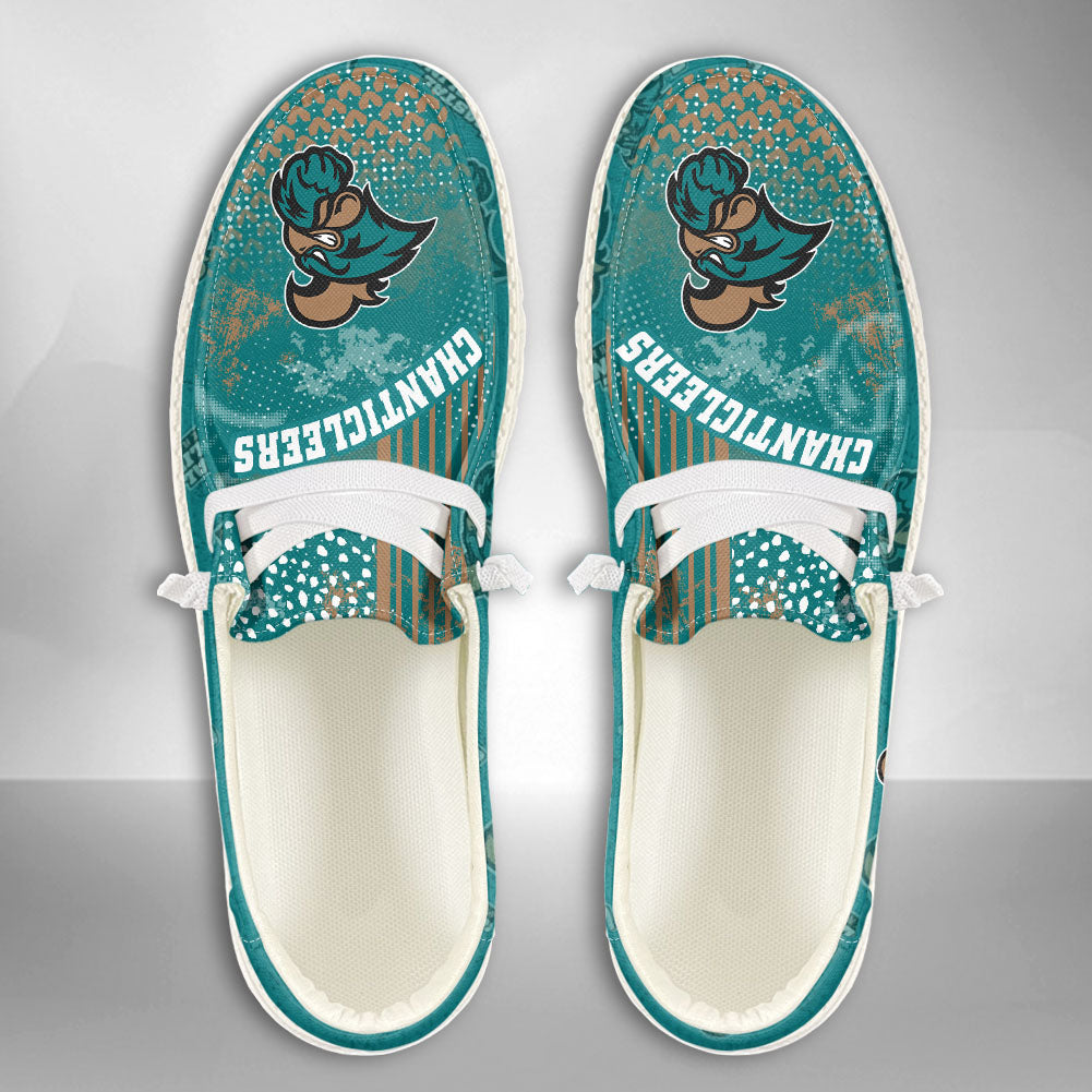 NCAA COASTAL CAROLINA CHANTICLEERS Custom Name Hey Dude Shoes 03 M7