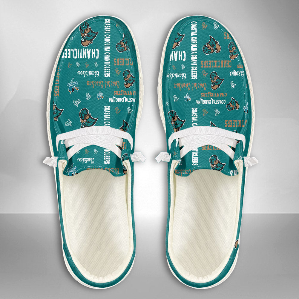 NCAA COASTAL CAROLINA CHANTICLEERS Custom Name Hey Dude Shoes 04 M7