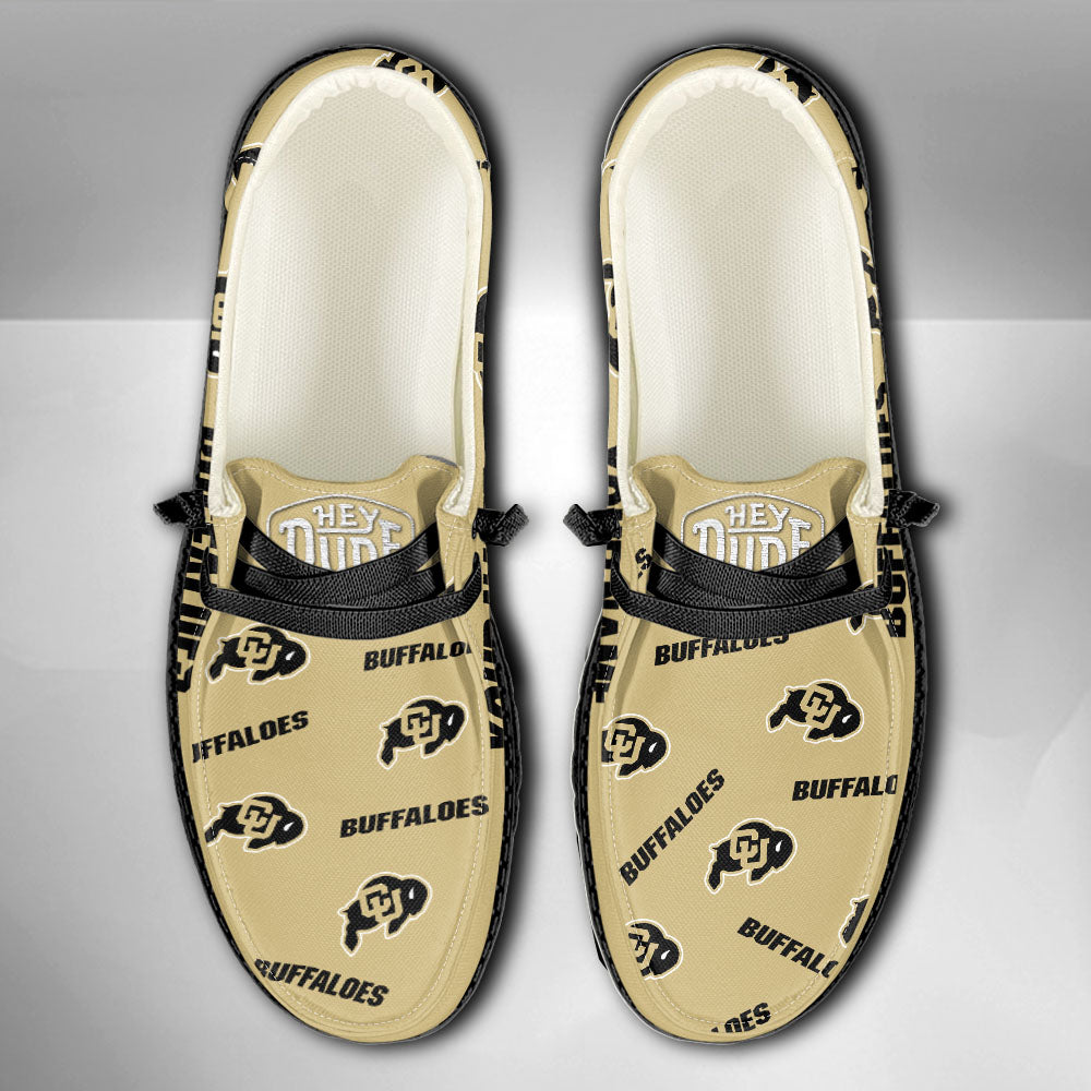 NCAA Colorado Buffaloes - Custom Name Hey Dude Shoes X03