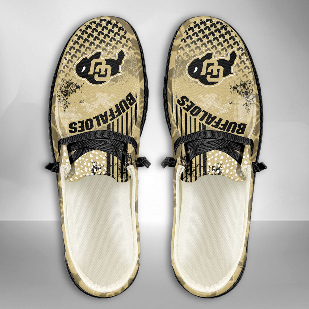 NCAA Colorado Buffaloes Custom Name Hey Dude Shoes 03 M7