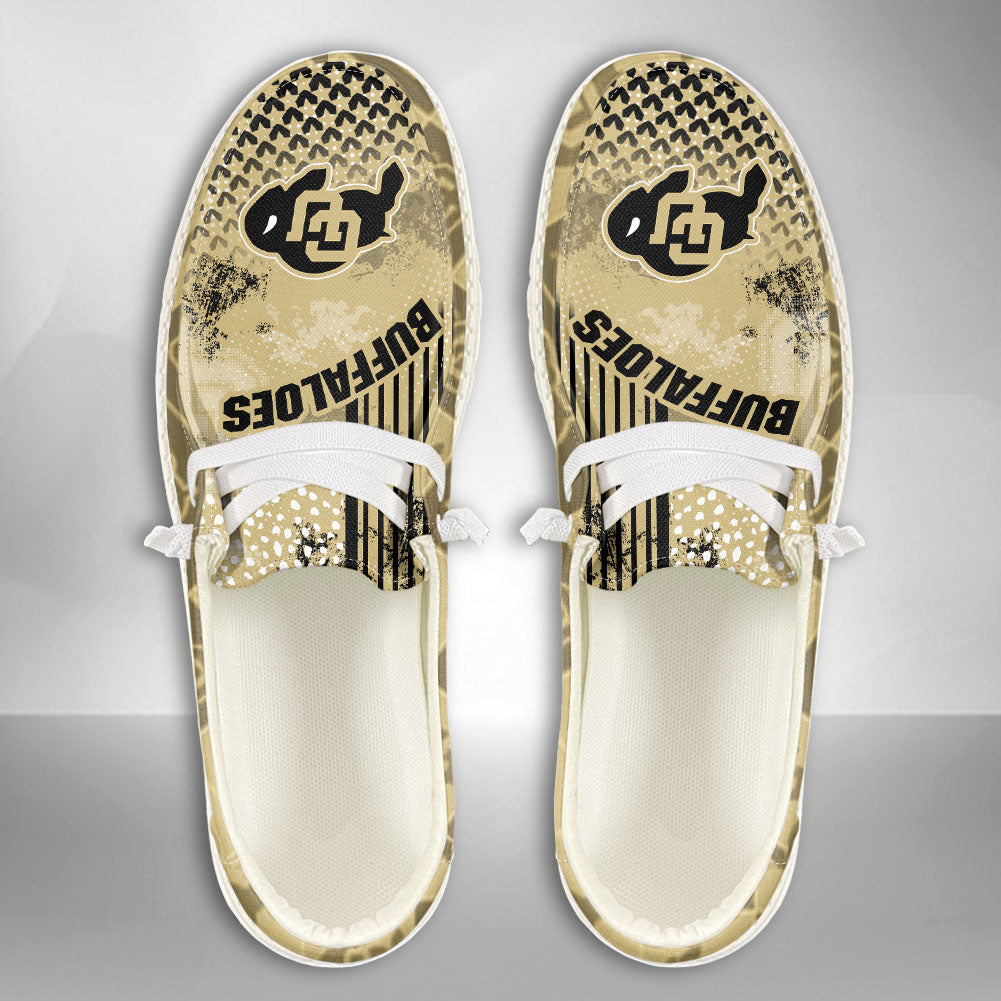 NCAA Colorado Buffaloes Custom Name Hey Dude Shoes 03 M7