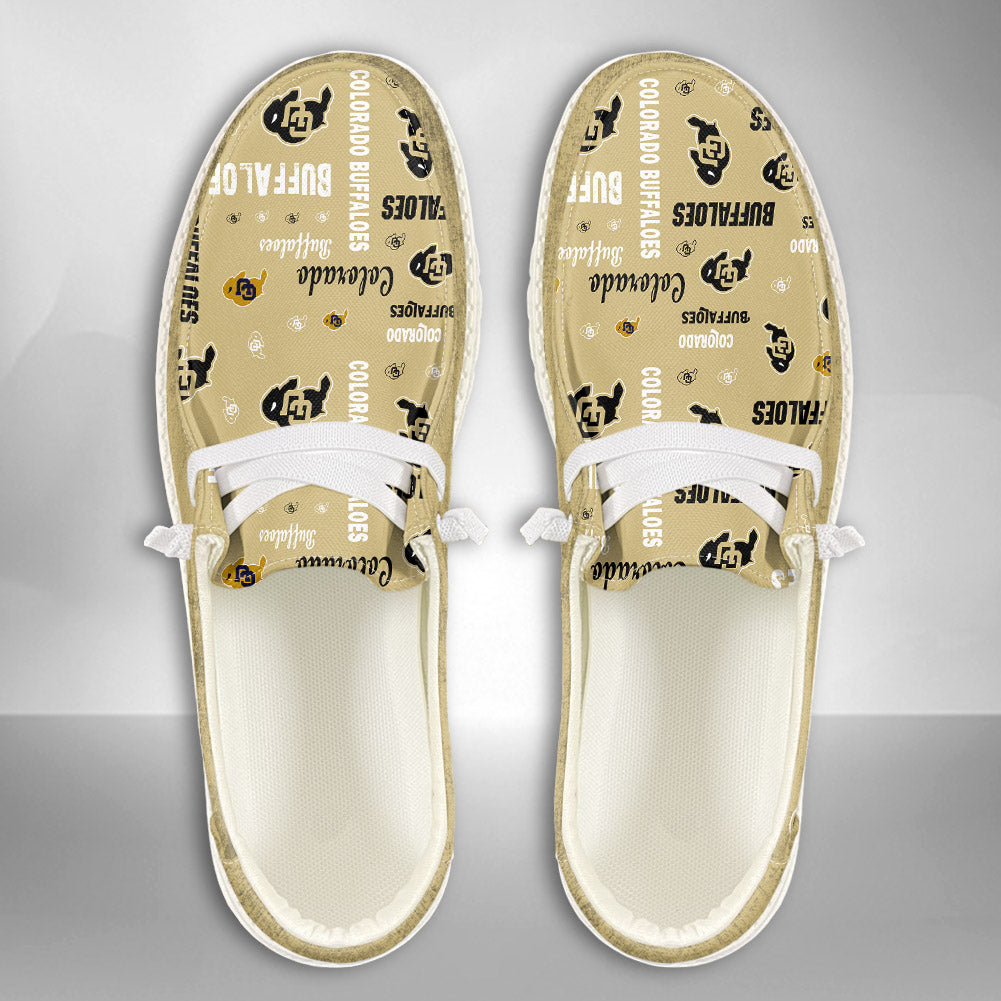 NCAA Colorado Buffaloes Custom Name Hey Dude Shoes 04 M12