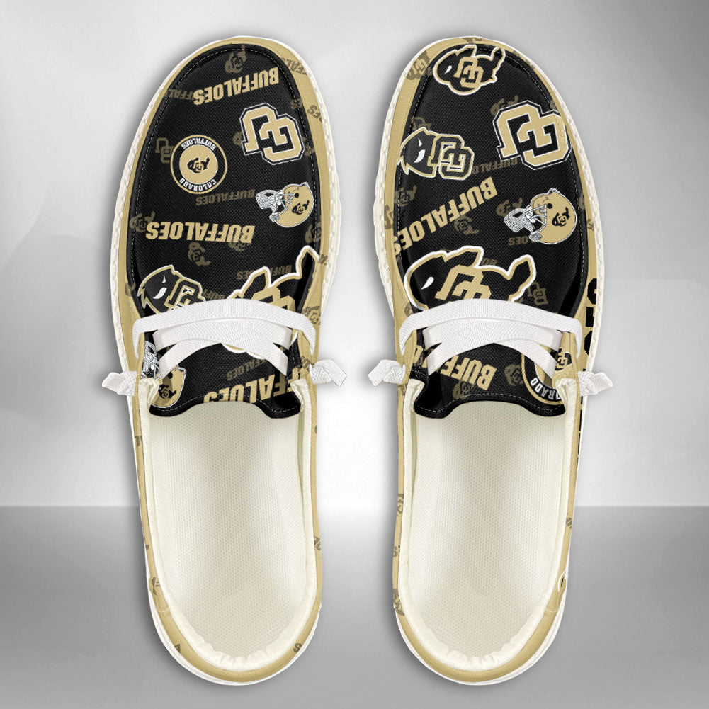 NCAA Colorado Buffaloes Custom Name Hey Dude Shoes 04 M79