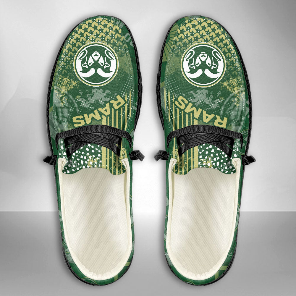 NCAA Colorado State Rams Custom Name Hey Dude Shoes 03 M7