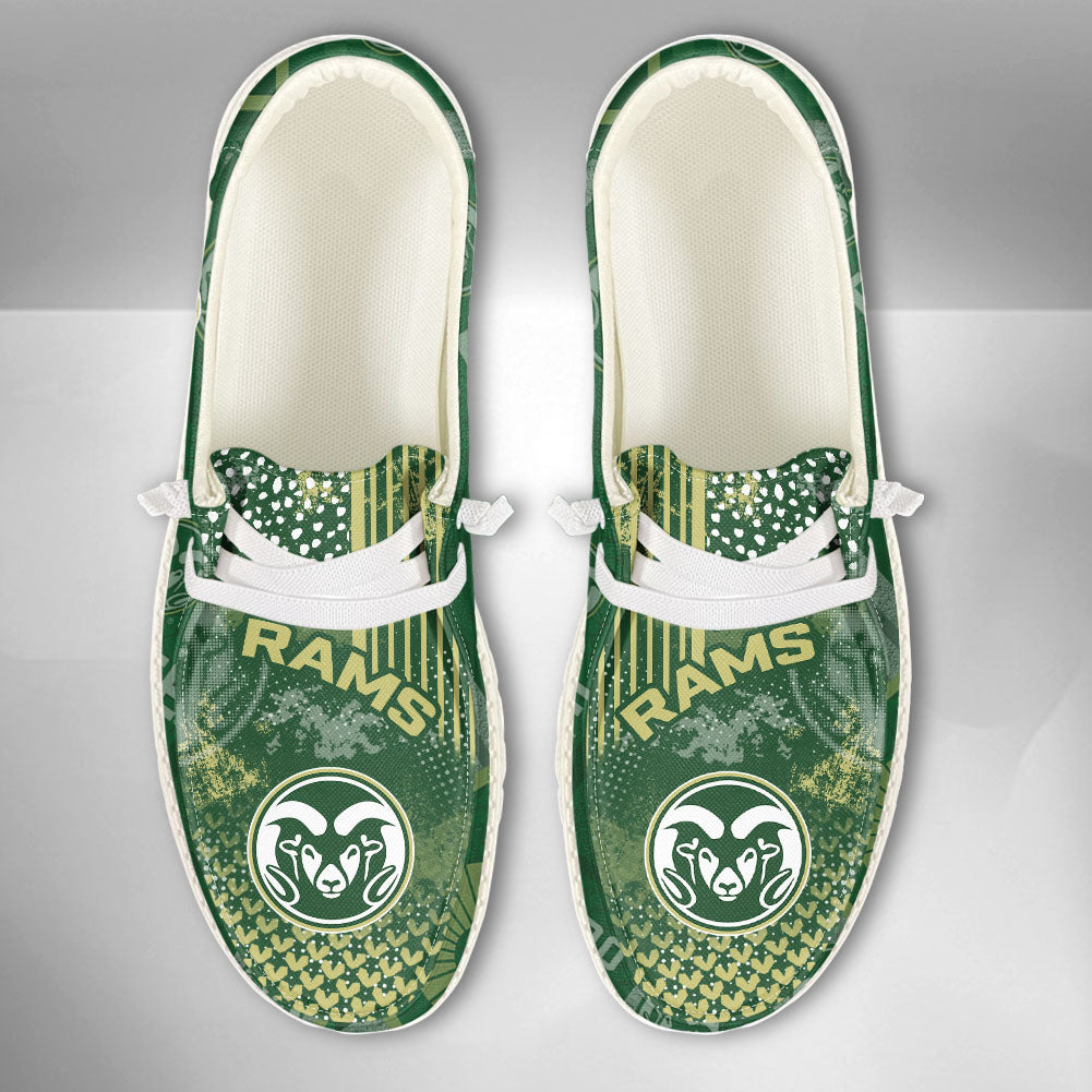 NCAA Colorado State Rams Custom Name Hey Dude Shoes 03 M7