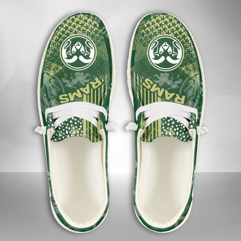 NCAA Colorado State Rams Custom Name Hey Dude Shoes 03 M7
