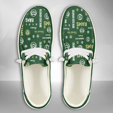 NCAA Colorado State Rams Custom Name Hey Dude Shoes 04 M12