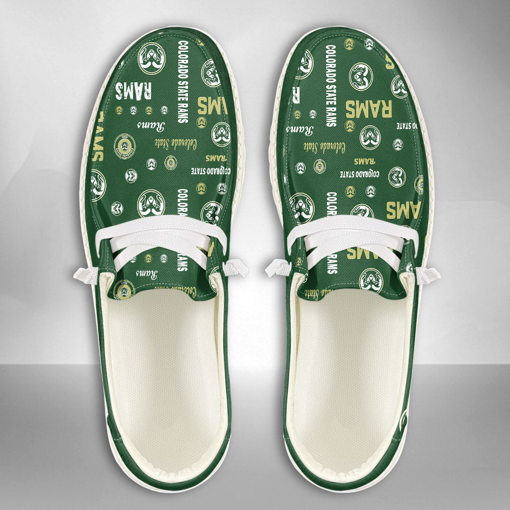 NCAA Colorado State Rams Custom Name Hey Dude Shoes 04 M7
