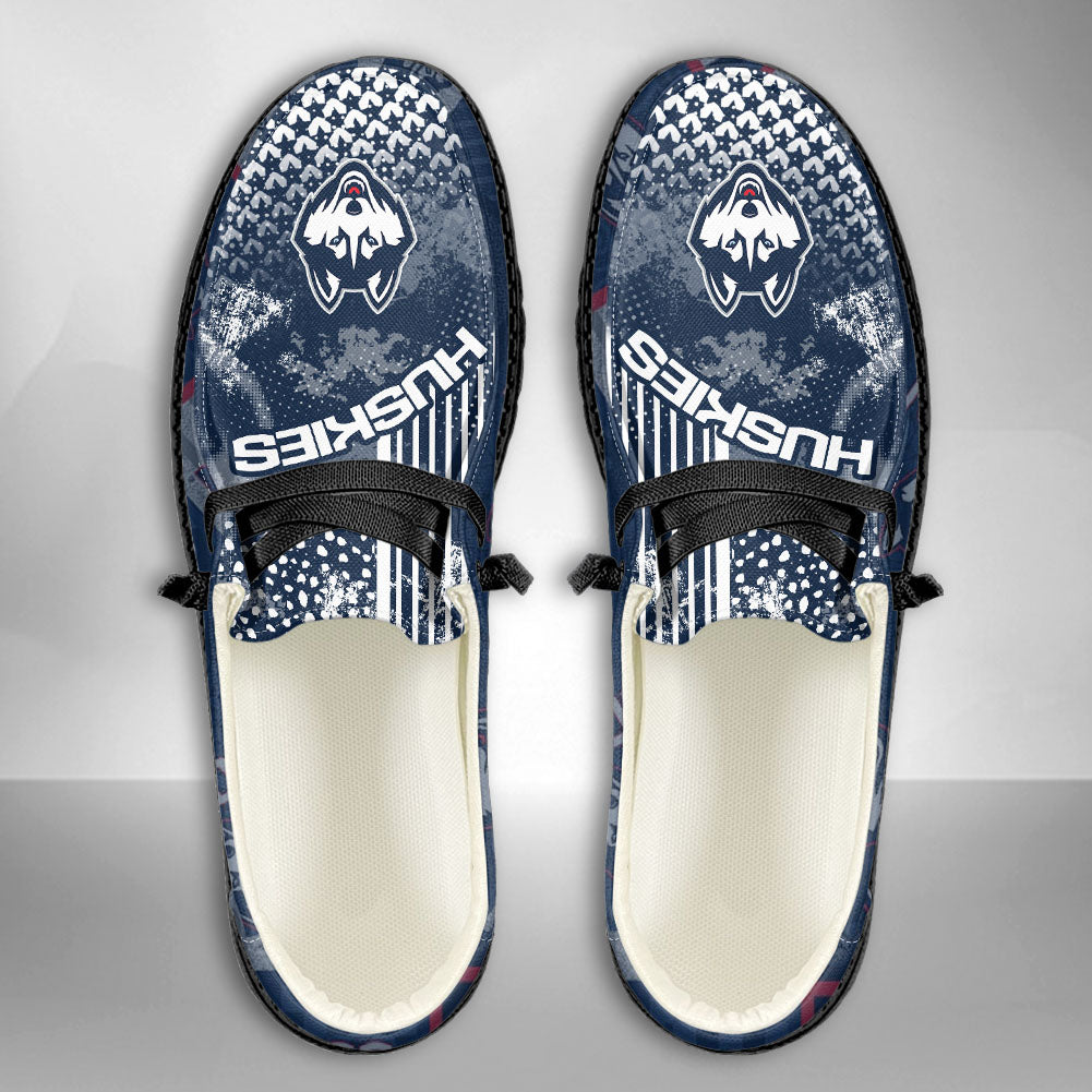 NCAA Connecticut Huskies Custom Name Hey Dude Shoes 03 M7