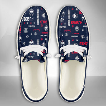 NCAA Connecticut Huskies Custom Name Hey Dude Shoes 04 M7