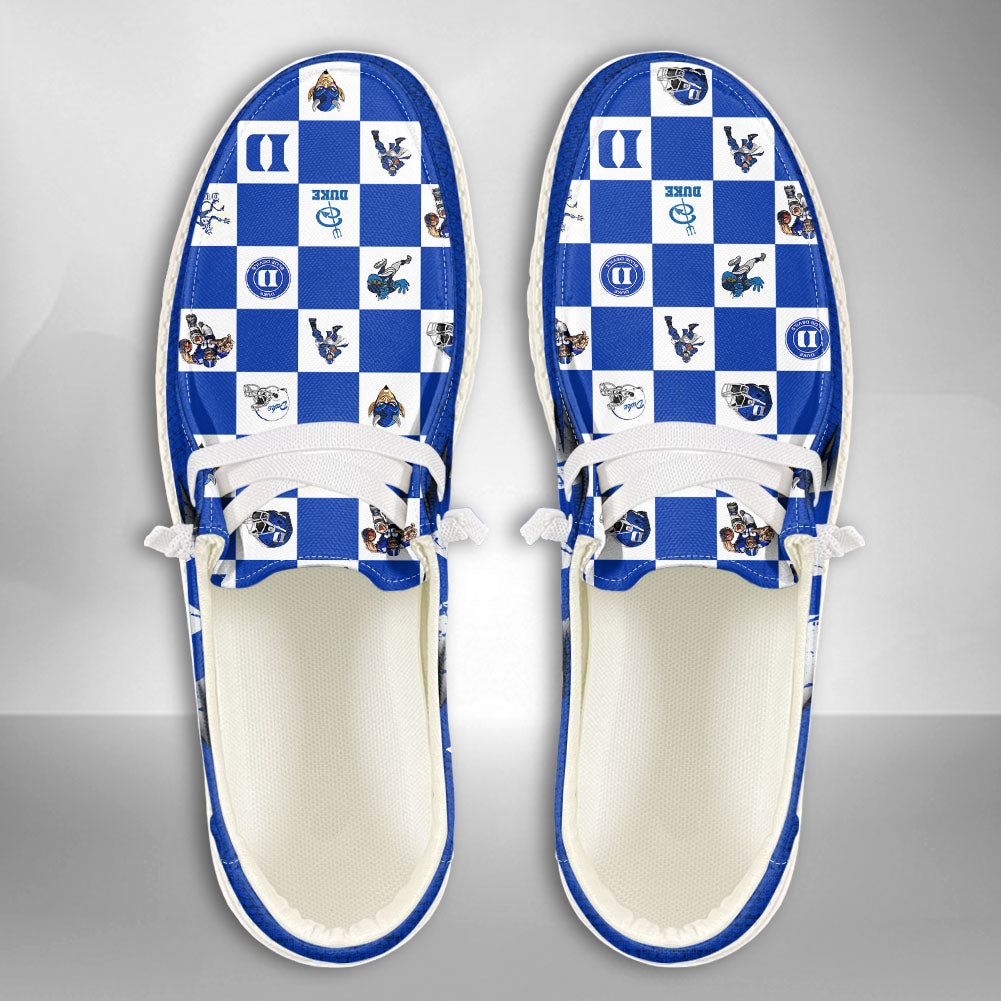 NCAA Duke Blue Devils Custom Name Hey Dude Shoes 01 CH1