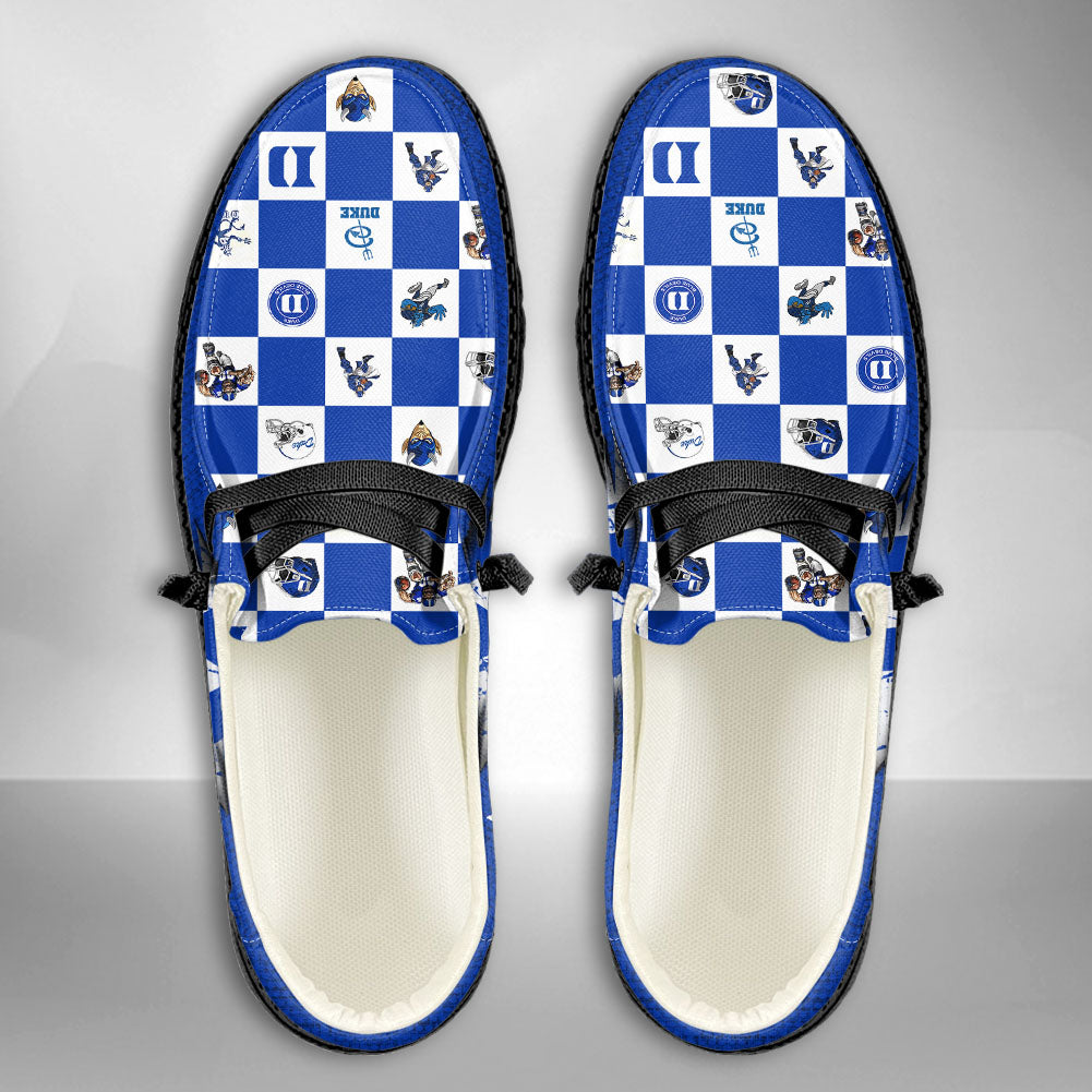 NCAA Duke Blue Devils Custom Name Hey Dude Shoes 01 CH1