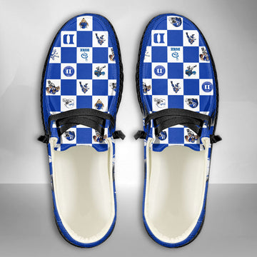 NCAA Duke Blue Devils Custom Name Hey Dude Shoes 01 CH1