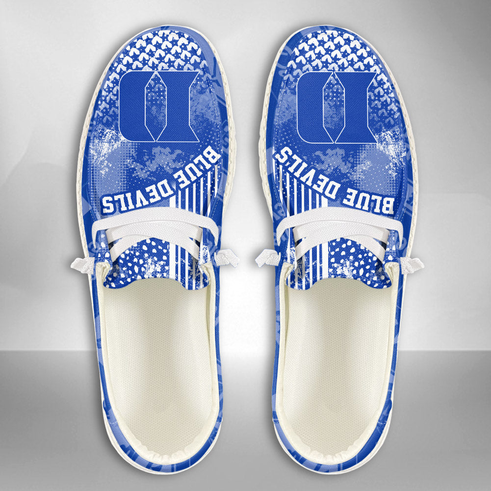 NCAA Duke Blue Devils Custom Name Hey Dude Shoes 03 M7