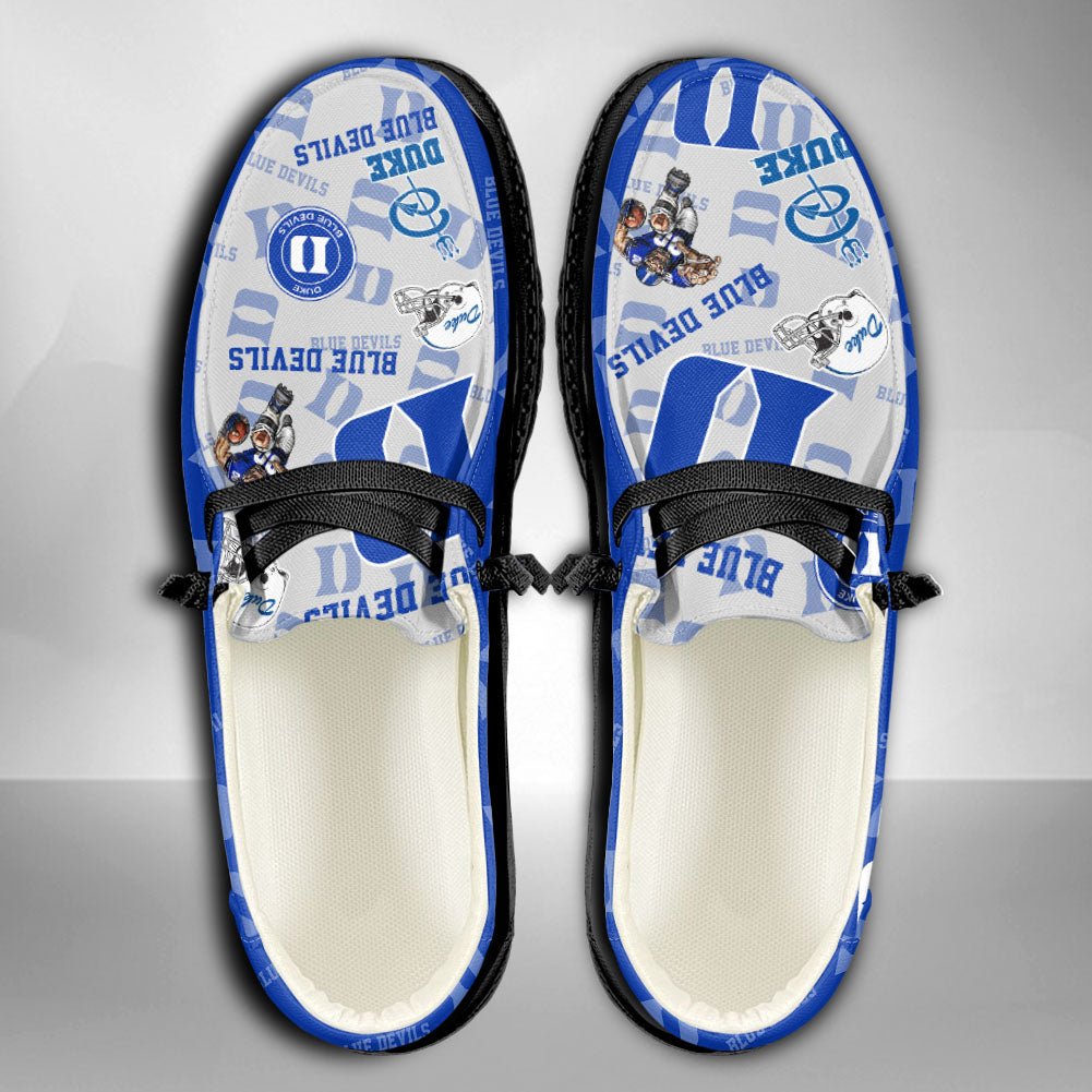 NCAA Duke Blue Devils Custom Name Hey Dude Shoes 04