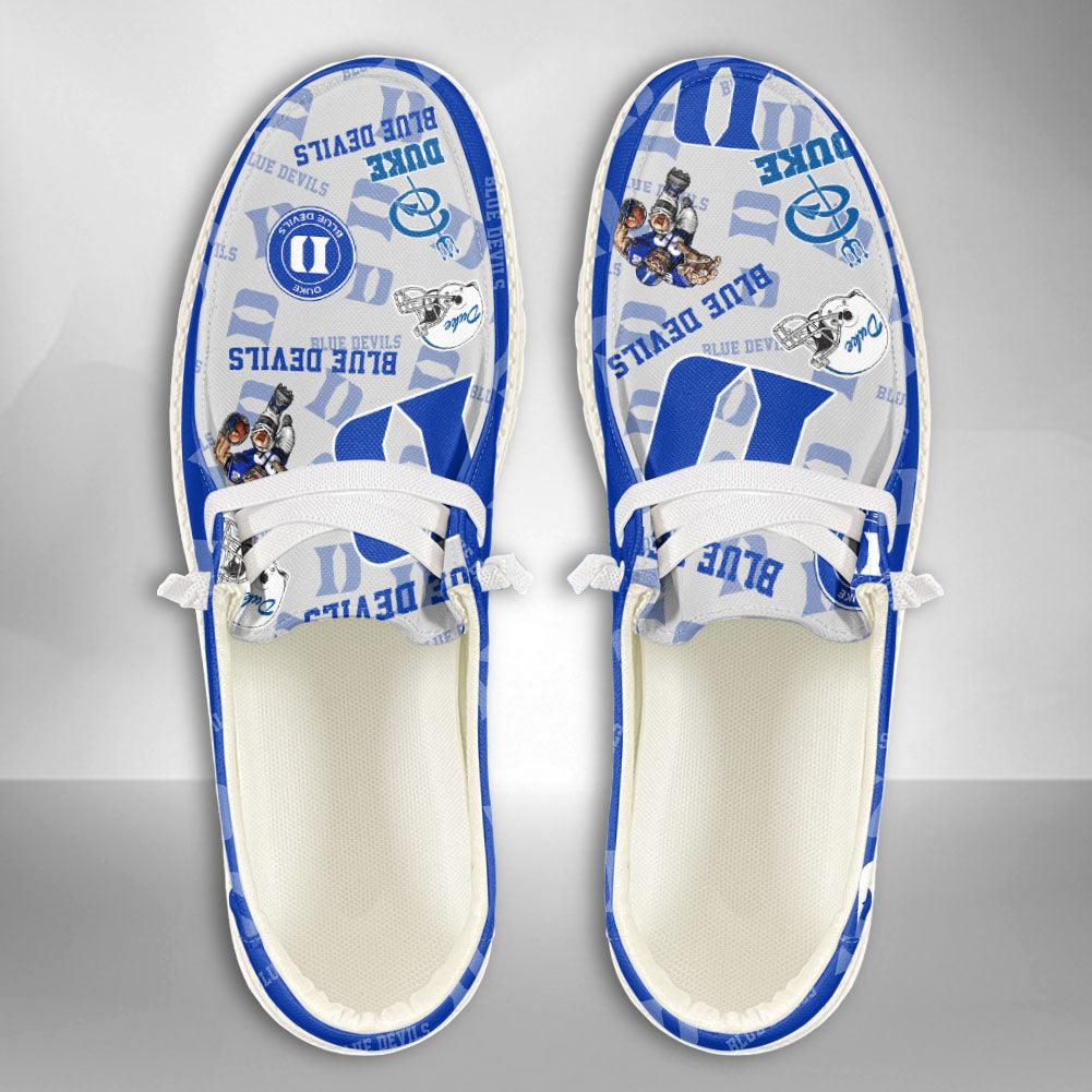 NCAA Duke Blue Devils Custom Name Hey Dude Shoes 04