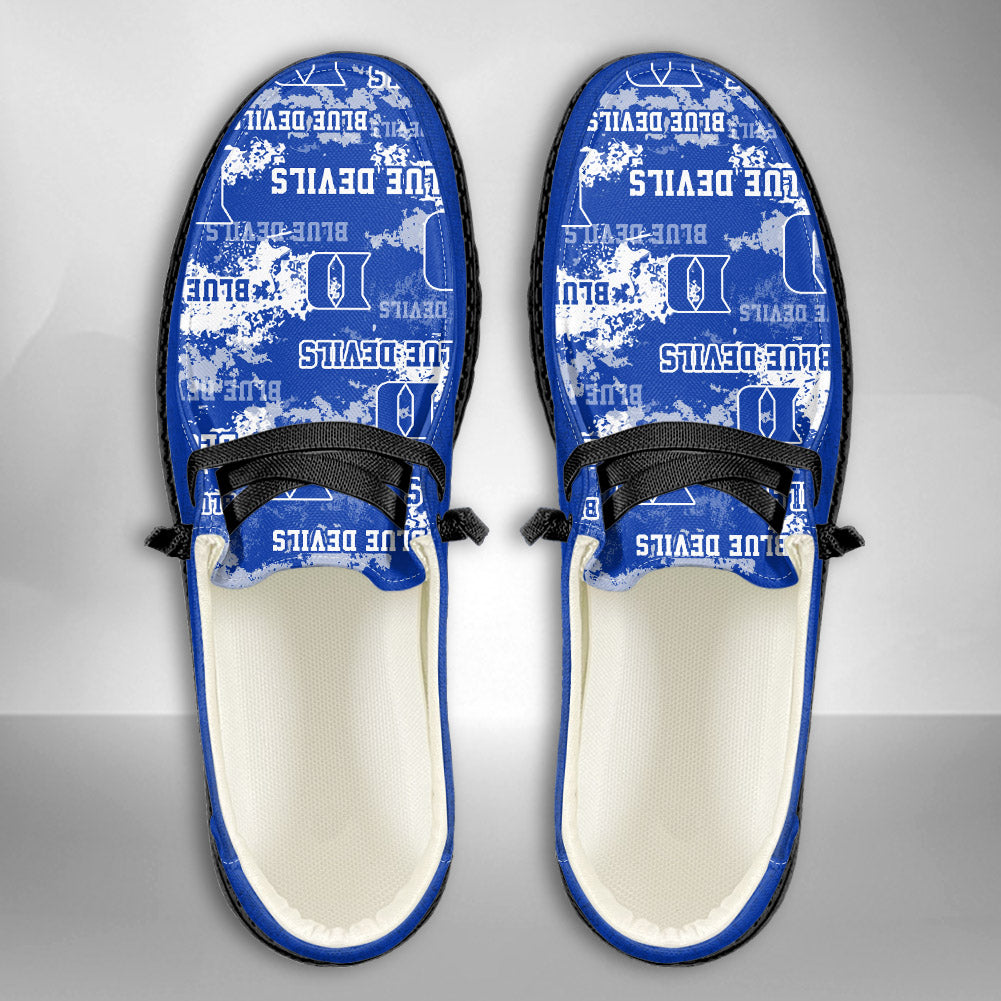 NCAA Duke Blue Devils Custom Name Hey Dude Shoes 05 M22