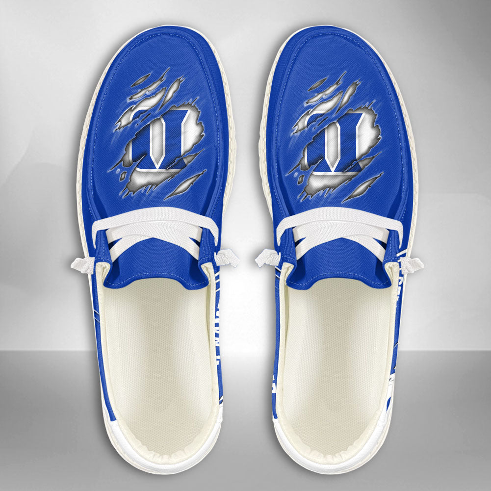 NCAA Duke Blue Devils Custom Name Hey Dude Shoes 06 M7