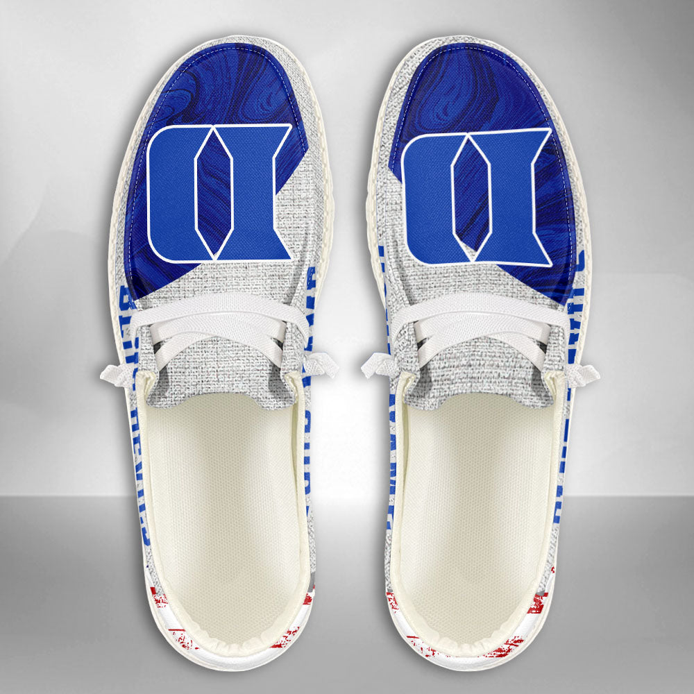 NCAA Duke Blue Devils Custom Name Hey Dude Shoes 13 M79