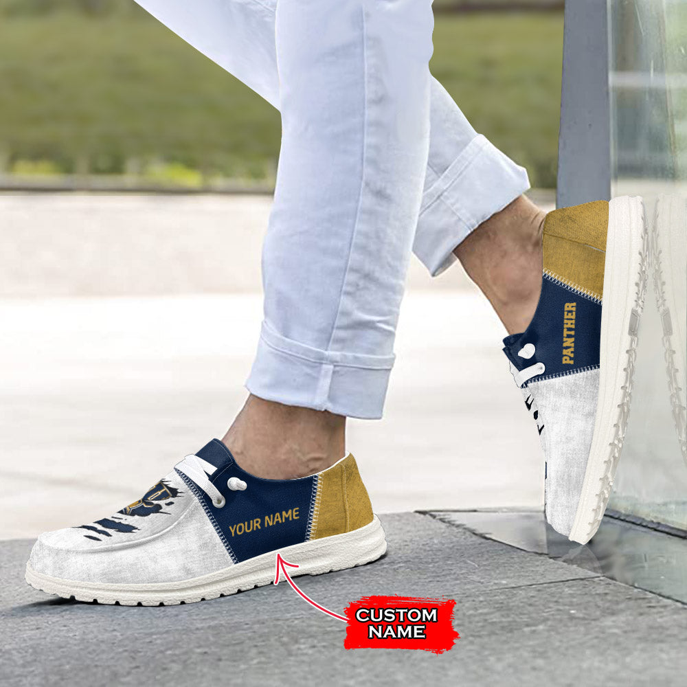 NCAA FIU GOLDEN PANTHERS Custom Name Hey Dude Shoes 09 M79