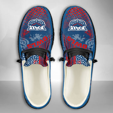 NCAA Florida Atlantic Owls Custom Name Hey Dude Shoes 03 M7