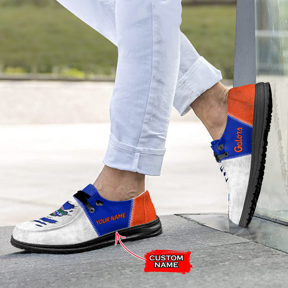 NCAA Florida Gators Custom Name Hey Dude Shoes 09 M79