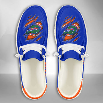 NCAA Florida Gators Custom Name Hey Dude Shoes 10 M79