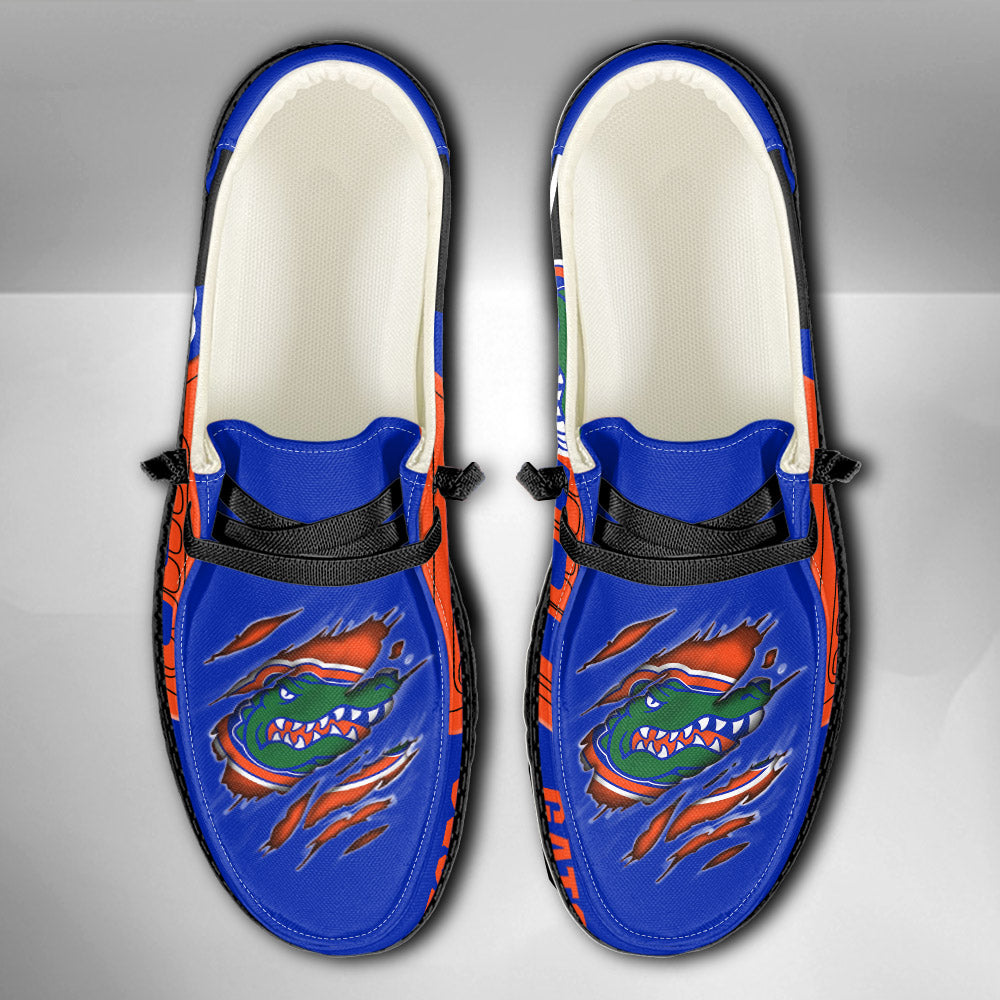 NCAA Florida Gators Custom Name Hey Dude Shoes 11 M79