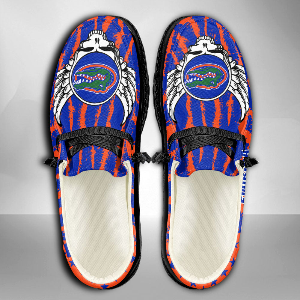 NCAA Florida Gators Custom Name Hey Dude Shoes 12 M79