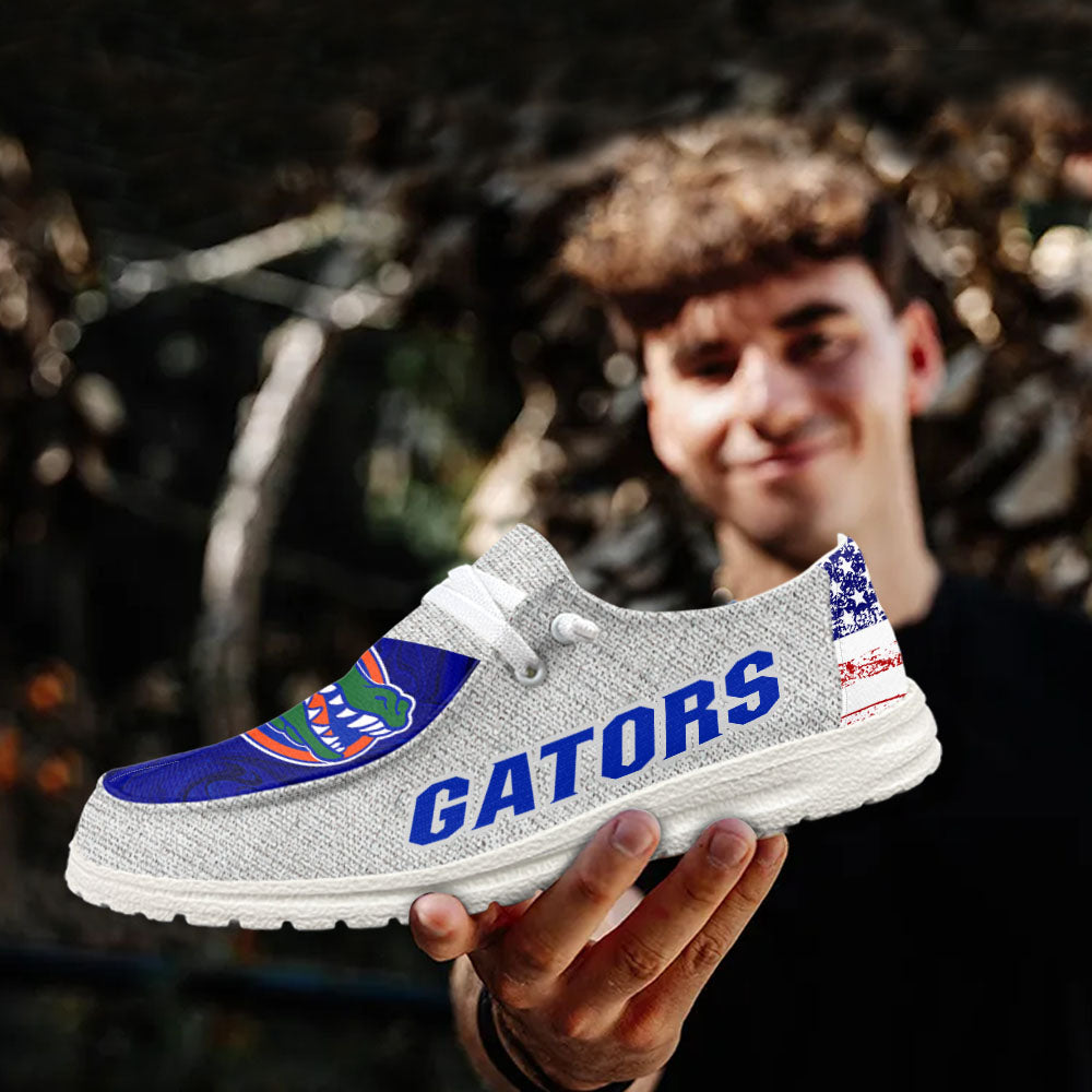 NCAA Florida Gators Custom Name Hey Dude Shoes 13 M79