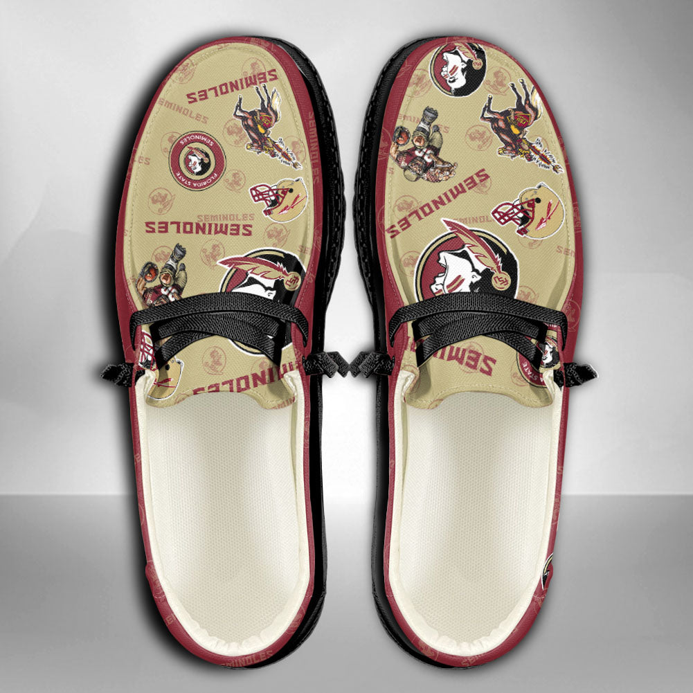 NCAA Florida State Seminoles Custom Name Hey Dude Shoes 01 M7