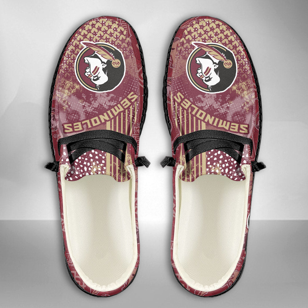 NCAA Florida State Seminoles Custom Name Hey Dude Shoes 03 M7