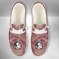 NCAA Florida State Seminoles Custom Name Hey Dude Shoes 03 M7