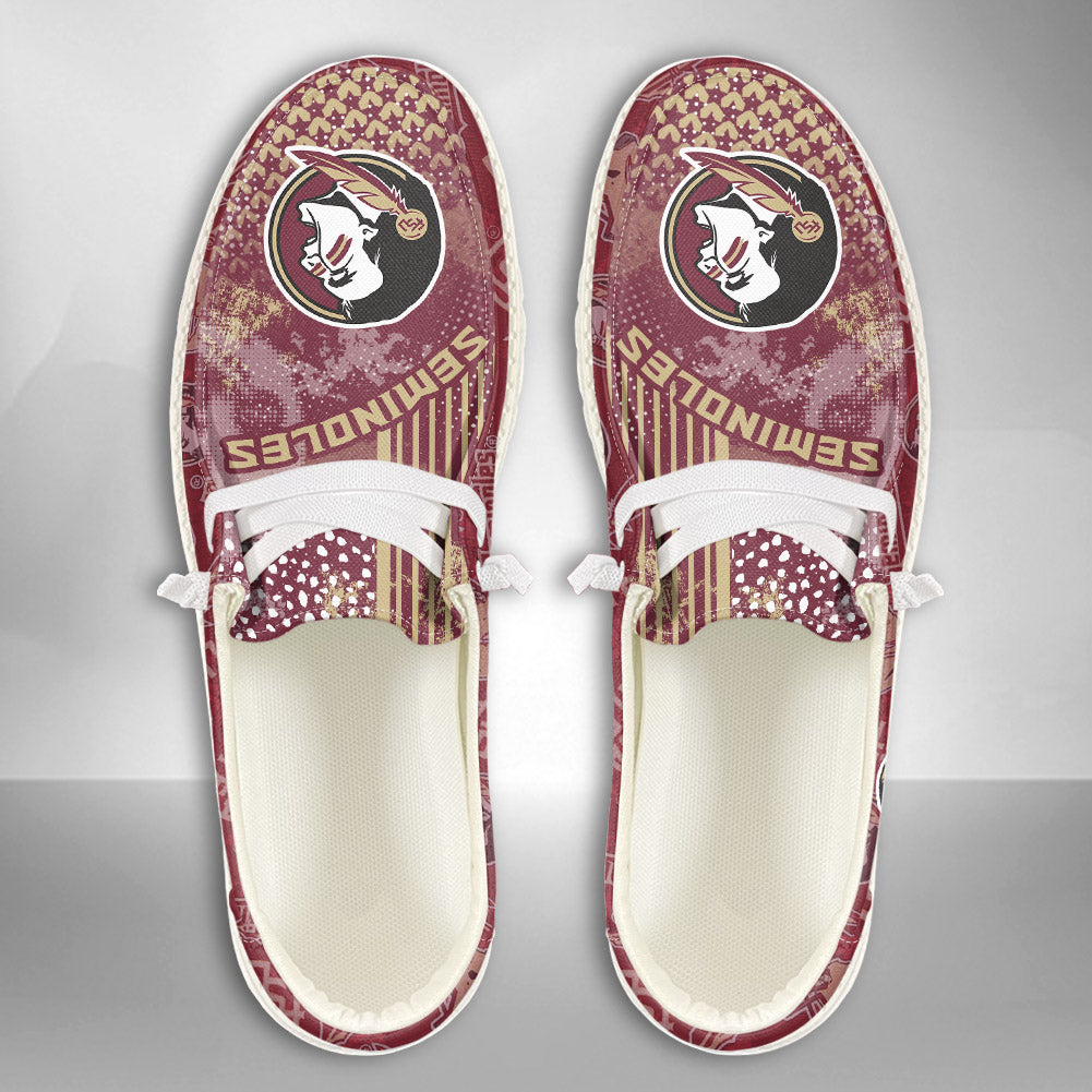 NCAA Florida State Seminoles Custom Name Hey Dude Shoes 03 M7
